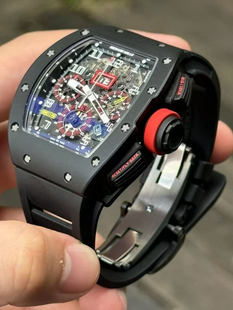 Richard Mille 011FM AL CA 44.5mm x 49.9mm Black Ceramic