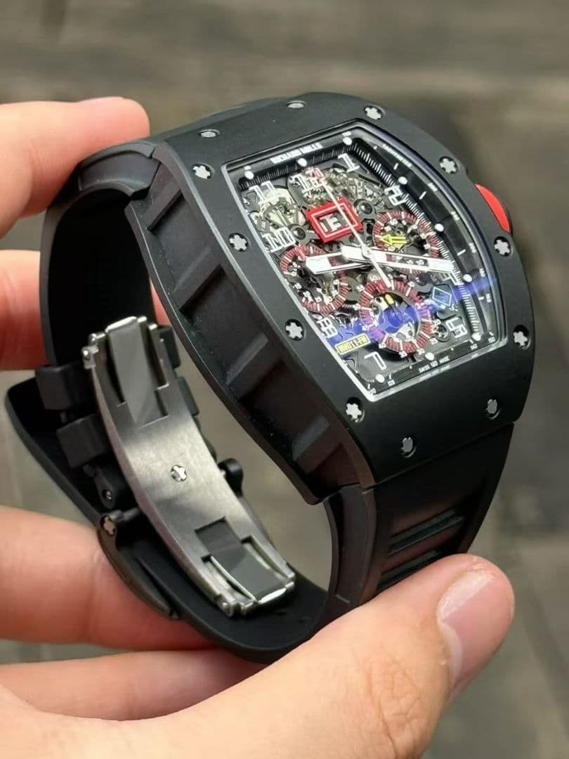 Richard Mille 011FM AL CA 44.5mm x 49.9mm Black Ceramic