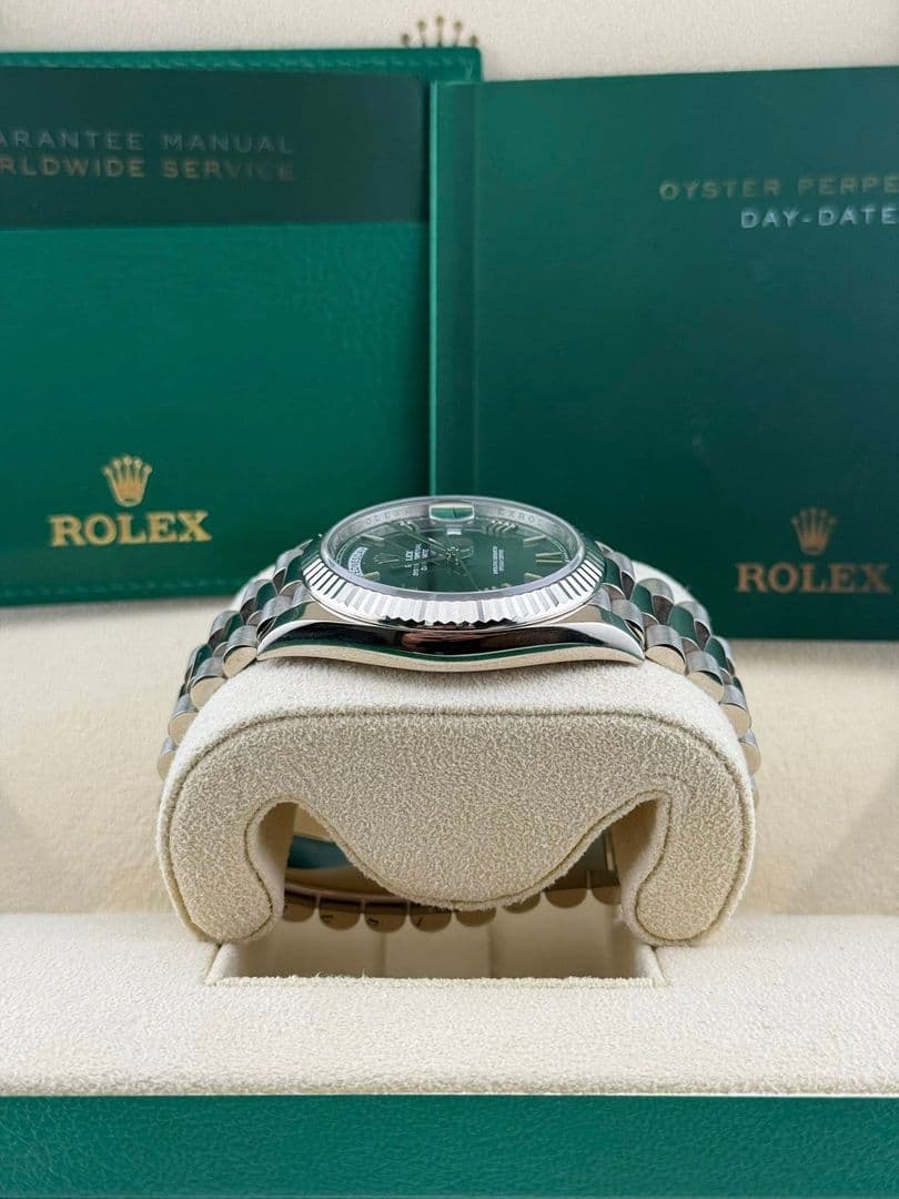 Rolex Daydate 40mm Olive White Gold 228239