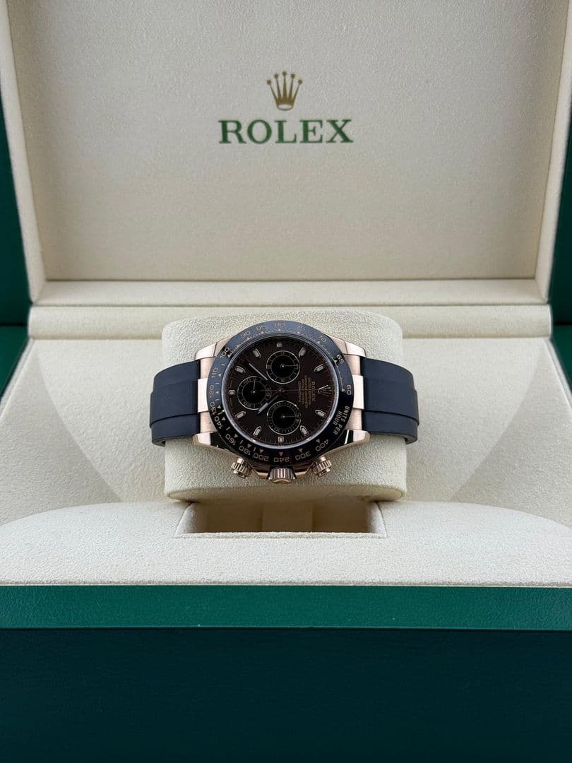 Rolex Daytona Oysterflex Rose Gold Chocolate Dial  116515LN
