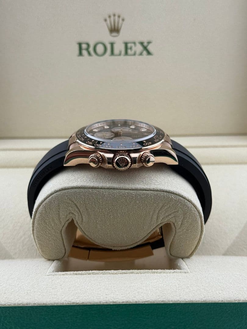 Rolex Daytona Rose Gold Diamond Dial 126515LN Oysterflex