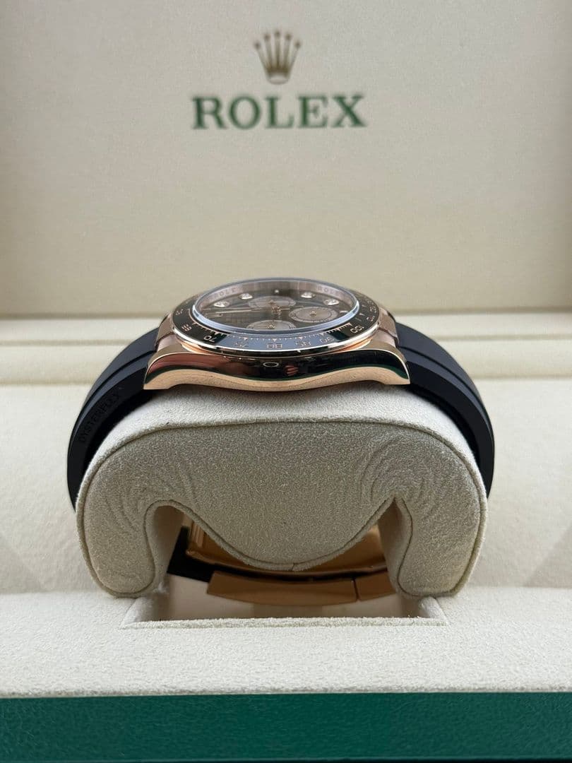 Rolex Daytona Rose Gold Diamond Dial 126515LN Oysterflex