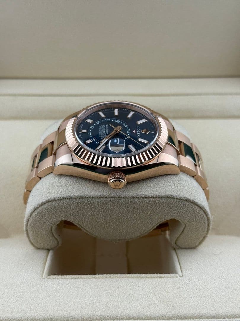 Rolex Skydweller Blue Dial 42mm Rose Gold 336935