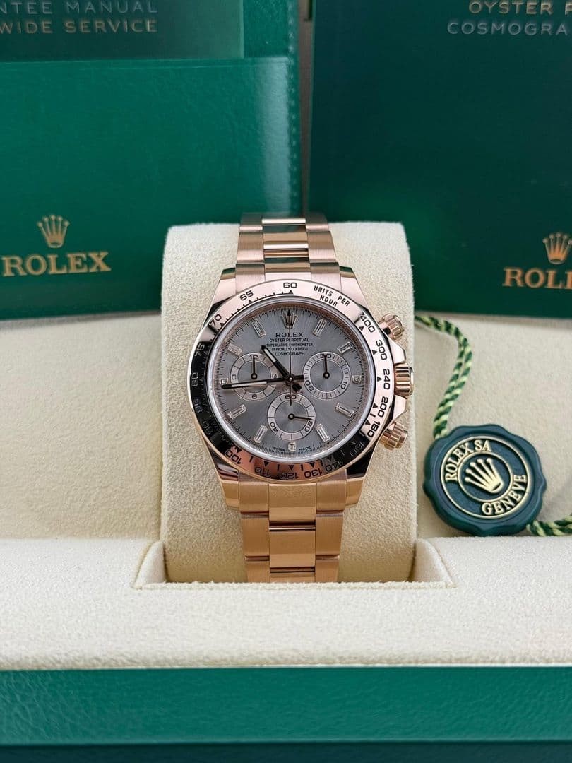 Rolex Daytona Cosmograph Sundust Baguette Dial 40mm 126505
