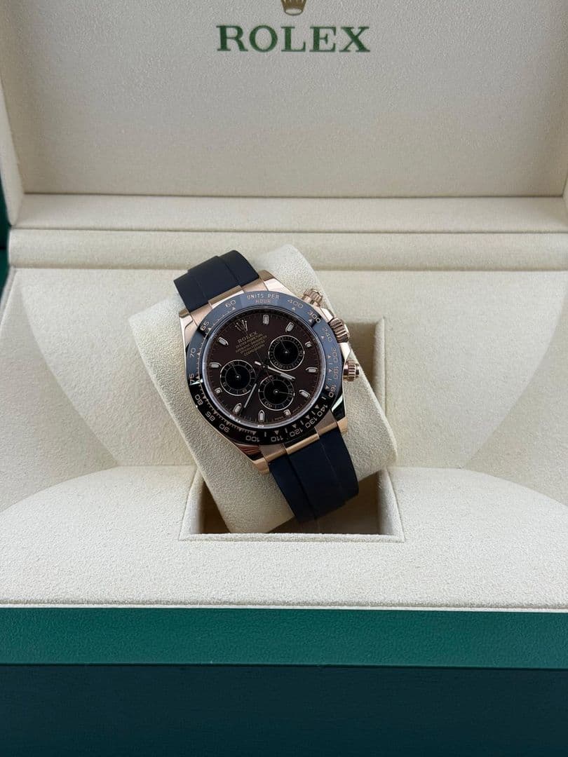 Rolex Daytona Oysterflex Rose Gold Chocolate Dial 116515LN